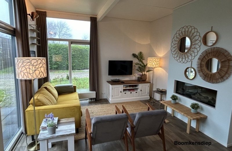 Haantjes Vakantiepark Terschelling Wadstromen basic 4 personen Boomkensdiep zithoek